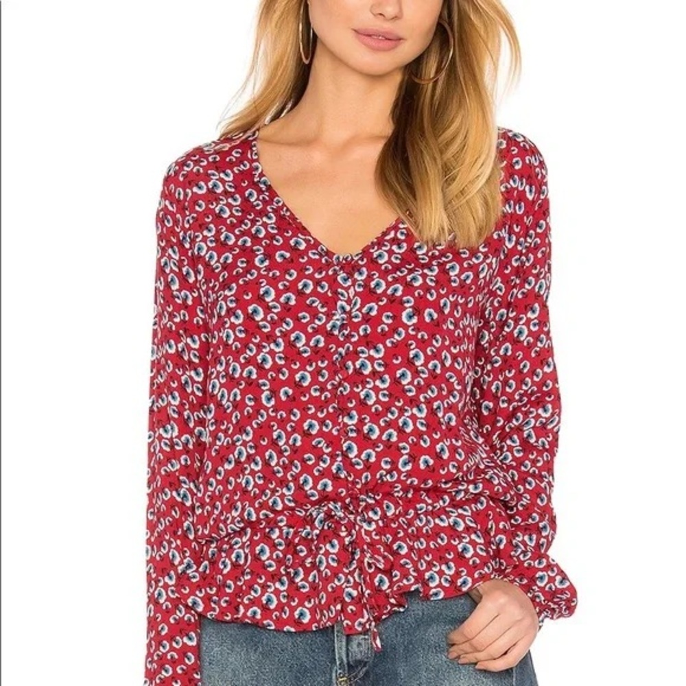 Rails Beaux Top in Red Floral